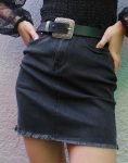 falda vaquera negra